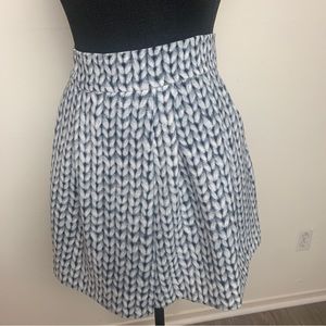 Black and white Pattern Skort
